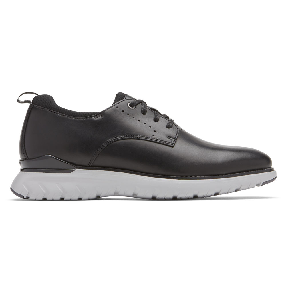 Oxfords Rockport Homem Pretas - Total Motion Sport Plain Toe - 78963DMFQ